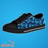 Blue Butterfly Watercolor Print Men’S Low Top Canvas Best Gift For Men And Women