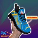 Los Angeles Chargers-NFL Custom Name Max Soul Shoes Impressive Gift For Men And Women Fans Product Photo 3