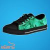 Green And Blue Butterfly Print Men’S Low Top Canvas Best Gift For Men And Women