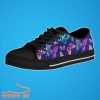 Neon Butterfly Print Men’S Low Top Canvas Best Gift For Men And Women