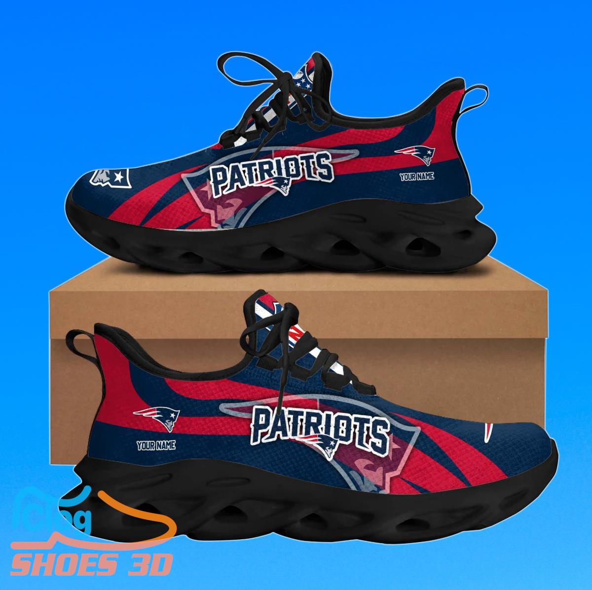 new england patriots personalized max soul shoes best gift for men and women fans