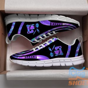 Baker Blue Purple Casual Running Sneakers Product Photo 2