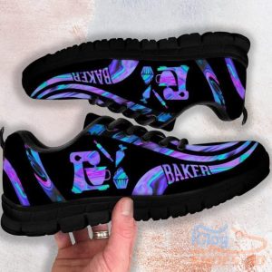 Baker Blue Purple Casual Running Sneakers Product Photo 1