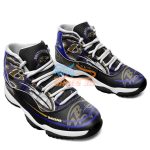 Baltimore Ravens Impressive Design Air Jordan 11 Shoes Product Photo 3