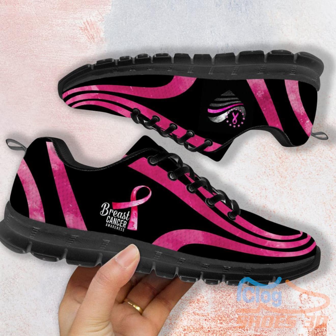 Breast Cancer Awareness Pink Casual Running Sneakers Breast Cancer Awareness Pink Casual Running Sneakers