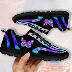 Butterfly Suicide Awareness Casual Running Sneakers Product Photo 1