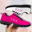 CNA Strong Pink And White Casual Running Sneakers Product Photo 2