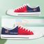 Columbus Blue Jackets Low Top Canvas Shoes Product Photo 2