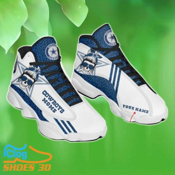 Dallas Cowboys Football NFL Custom Name Air Jordan 13 Shoes