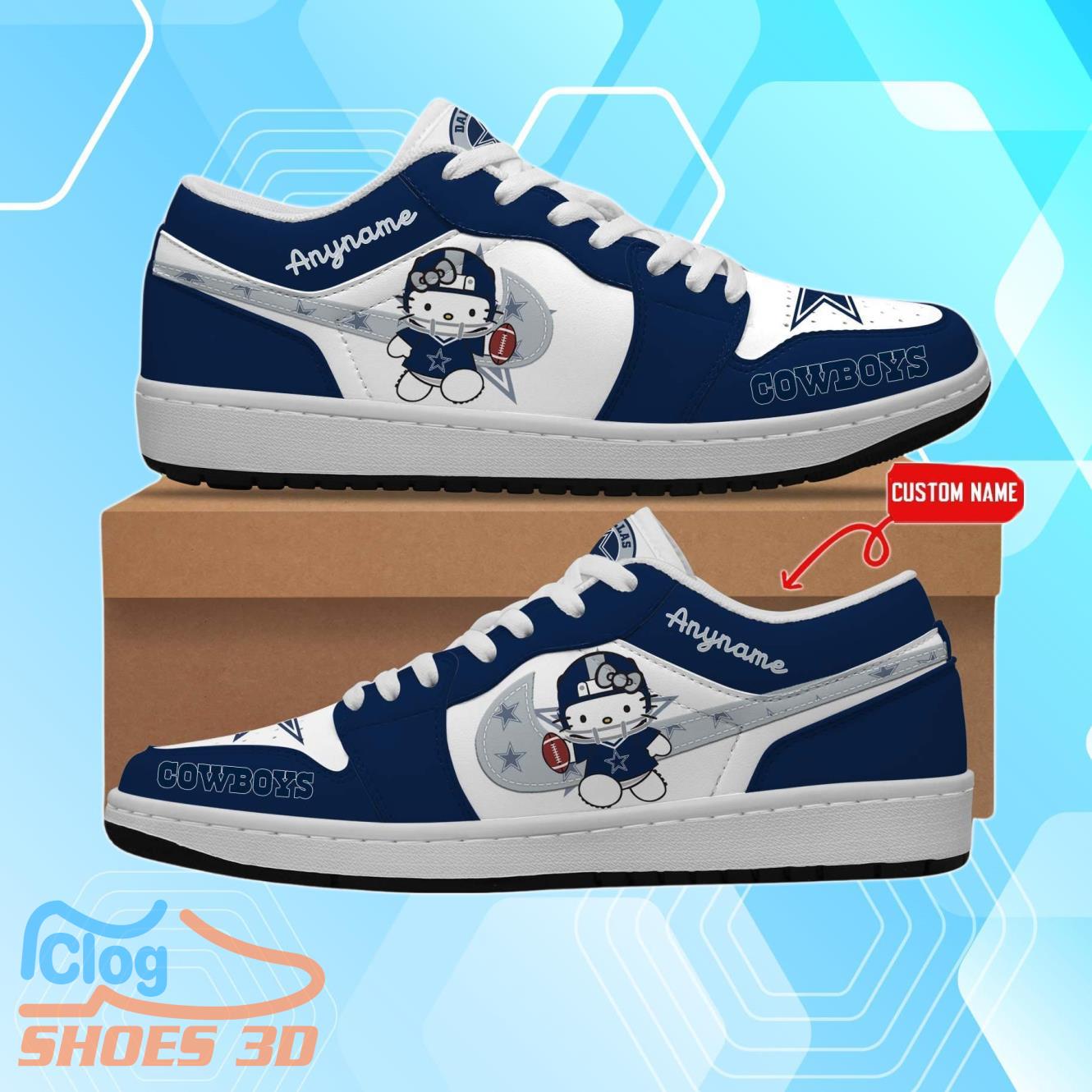 Dallas Cowboys Premium Air Force Shoes Personalized For Real Fans 2 Dallas Cowboys Premium Air Force Shoes Personalized For Real Fans Product Photo 1