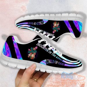 Daughter Of The King Child Of God Cross Casual Running Sneakers Product Photo 2