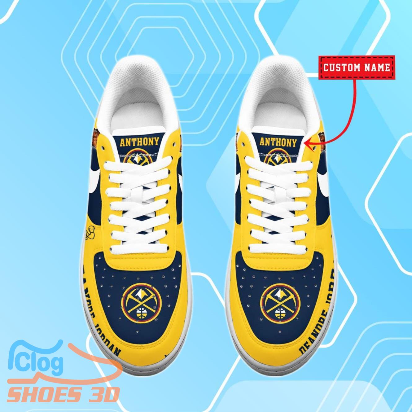 Denver Nuggets DeAndre Jordan NBA Air Force Shoes Personalized For Real Fans Denver Nuggets DeAndre Jordan NBA Air Force Shoes Personalized For Real Fans