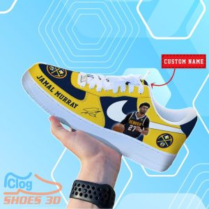 Denver Nuggets Jamal Murray NBA Air Force Shoes Personalized For Real Fans Product Photo 1
