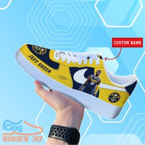 Denver Nuggets Jeff Green NBA Air Force Shoes Personalized For Real Fans Product Photo 1