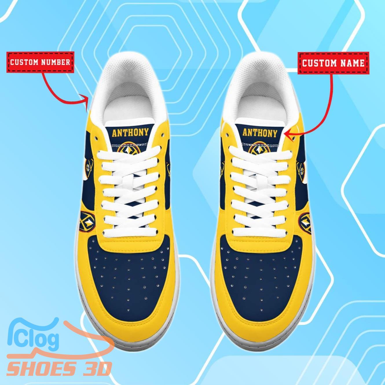 Denver Nuggets NBA Air Force Shoes Personalized For Real Fans Denver Nuggets NBA Air Force Shoes Personalized For Real Fans