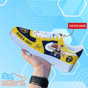 Denver Nuggets Nikola Jokic NBA Air Force Shoes Personalized For Real Fans Product Photo 1