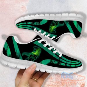 Dinosaur Forest Green Casual Running Sneakers Product Photo 2