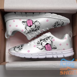 Dog With Pink Paws Casual Running Sneakers 1 Dog With Pink Paws Casual Running Sneakers Product Photo 2