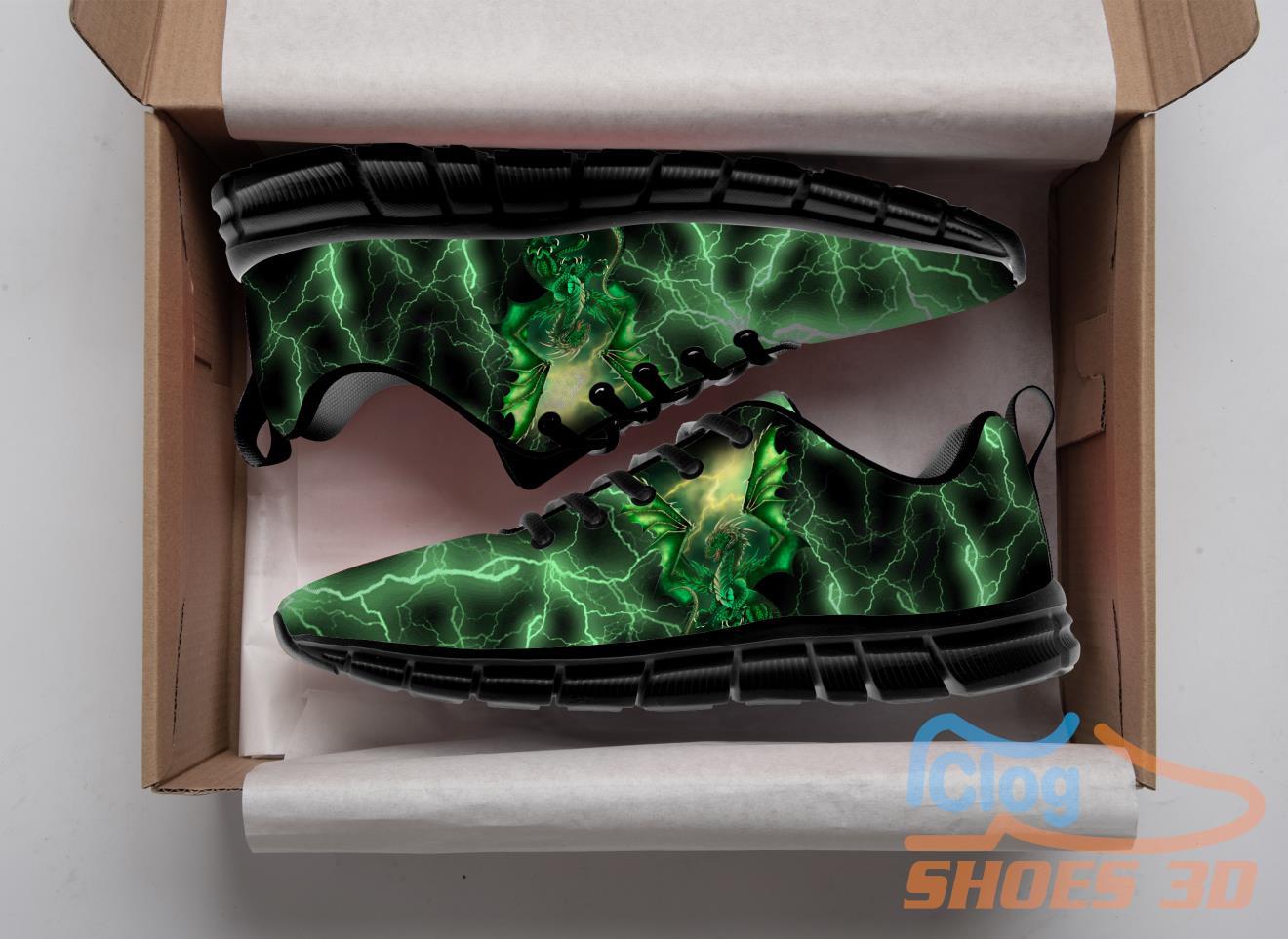 Dragon Green Casual Running Sneakers For Men Women Dragon Green Casual Running Sneakers For Men Women