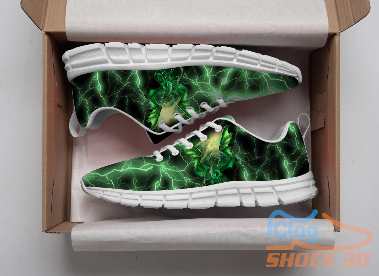 Dragon Green Casual Running Sneakers For Men Women Dragon Green Casual Running Sneakers For Men Women