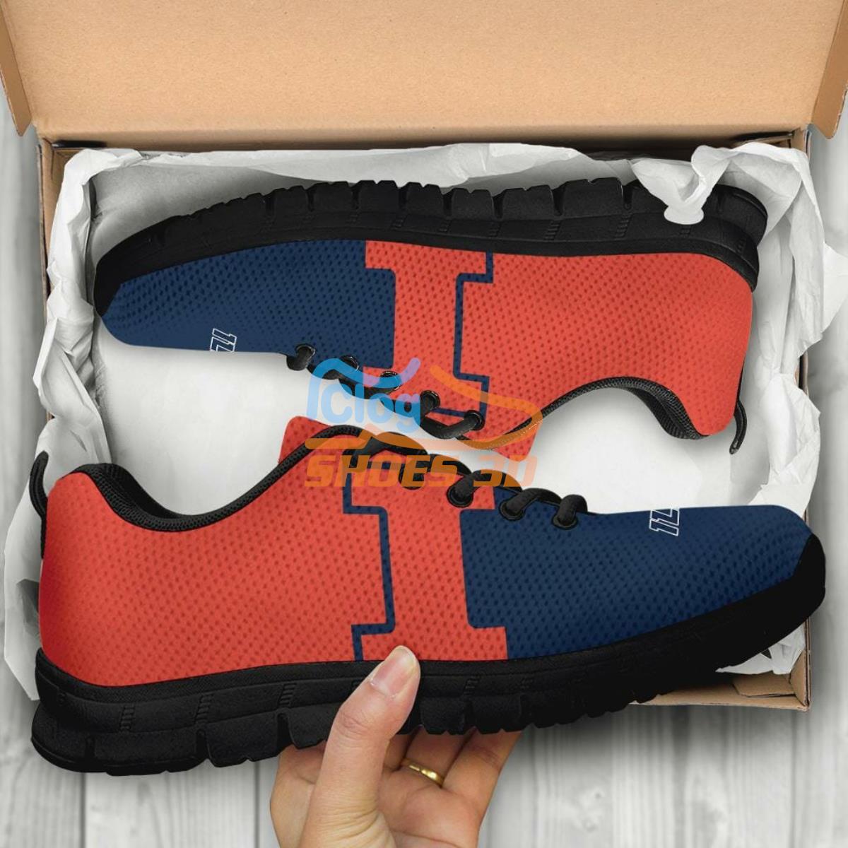 Illinois Fighting Illini Casual Sneakers For Sport Fans 5 Illinois Fighting Illini Casual Sneakers For Sport Fans Product Photo 1