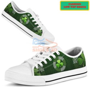 Irish Saint Patrick’S Day Shamrock Fashion Low Top Shoes For Men Women Product Photo 2