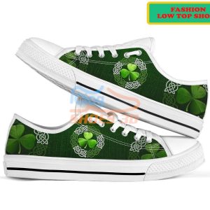 Irish Saint Patrick’S Day Shamrock Fashion Low Top Shoes For Men Women Product Photo 3