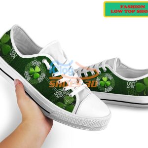 Irish Saint Patrick’S Day Shamrock Fashion Low Top Shoes For Men Women Product Photo 4