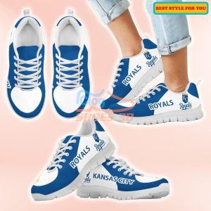 Kansas City Royals Top Logo Casual Sneakers For Sport Fans Product Photo 2