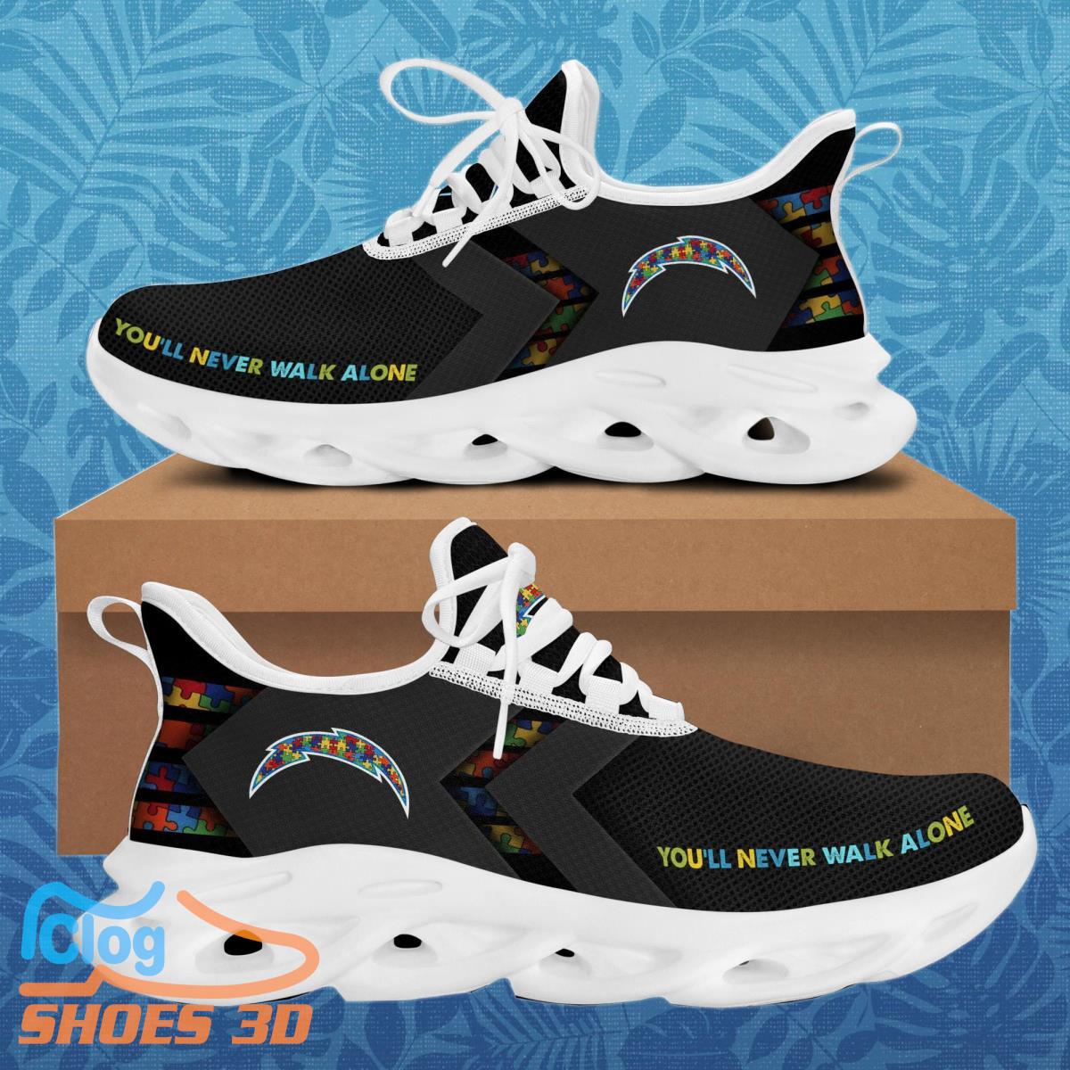 Los Angeles Chargers Autism Max Soul Sneakers Best Gift Los Angeles Chargers Autism Max Soul Sneakers Best Gift
