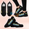 Los Angeles Chargers Tiger Skin Stripes Pattern Printed Casual Sneakers For Sport Fans