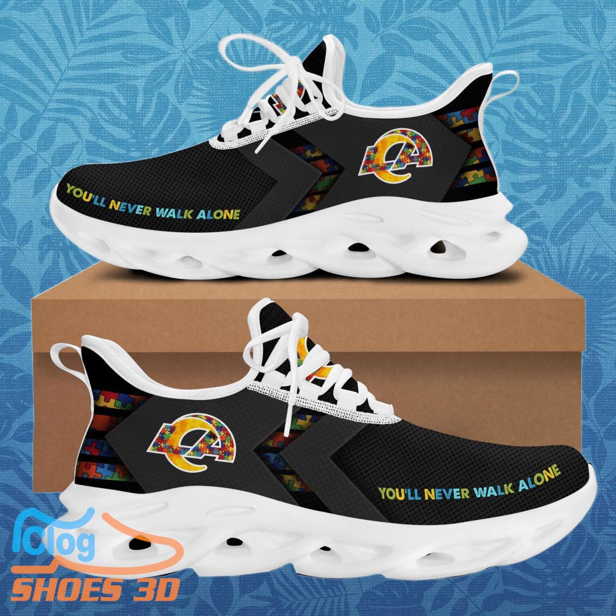 Los Angeles Rams Autism Max Soul Sneakers Best Gift Los Angeles Rams Autism Max Soul Sneakers Best Gift