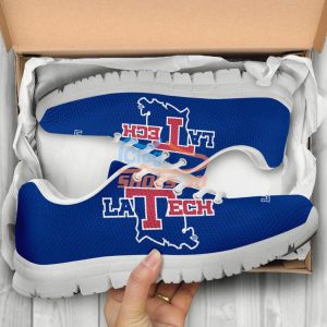 Louisiana Tech Bulldogs Casual Sneakers For Sport Fans Product Photo 2