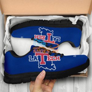 Louisiana Tech Bulldogs Casual Sneakers For Sport Fans Product Photo 3