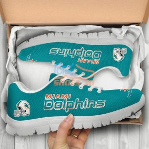 Miami Dolphins Casual Sneakers For Sport Fans 1 Miami Dolphins Casual Sneakers For Sport Fans Product Photo 2