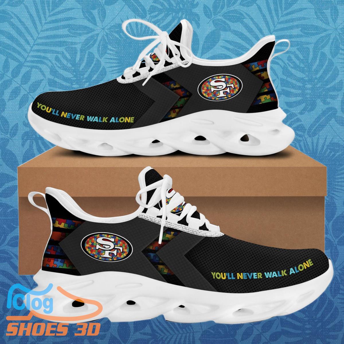 San Francisco 49ers Autism Max Soul Sneakers Best Gift San Francisco 49ers Autism Max Soul Sneakers Best Gift
