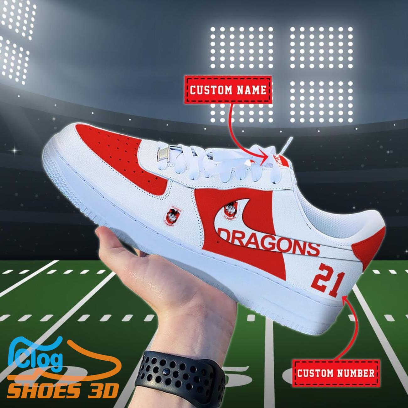 St George Illawarra Dragons NRL Personalized Air Force Shoes For Men Women 4 St George Illawarra Dragons NRL Personalized Air Force Shoes For Men Women Product Photo 1