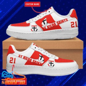 St Kilda Saints AFL Personalized Air Force Shoes For Men Women 2 St Kilda Saints AFL Personalized Air Force Shoes For Men Women Product Photo 3