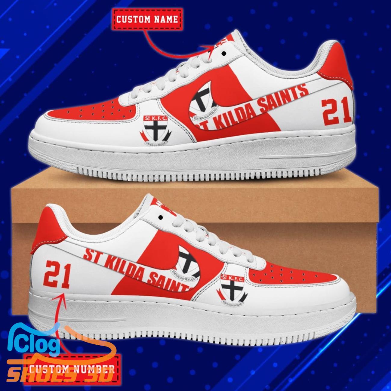St Kilda Saints AFL Personalized Air Force Shoes For Men Women St Kilda Saints AFL Personalized Air Force Shoes For Men Women