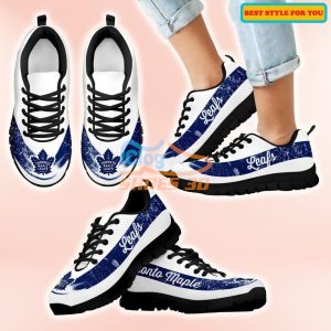 Toronto Maple Leafs Single Line Logo Casual Sneakers For Sport Fans Product Photo 1