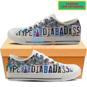 Type 1 Diabadass Diabetes Fashion Low Top Shoes 1 Type 1 Diabadass Diabetes Fashion Low Top Shoes Product Photo 2