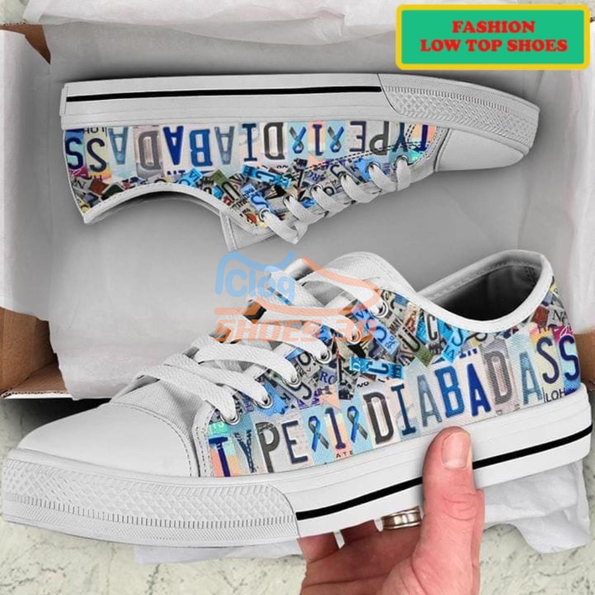 Type 1 Diabadass Diabetes Fashion Low Top Shoes 5 Type 1 Diabadass Diabetes Fashion Low Top Shoes Product Photo 1