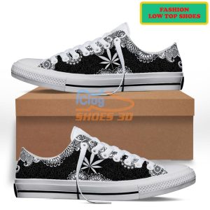 Weed Leaf Mandala Fashion Low Top Shoes 1 Weed Leaf Mandala Fashion Low Top Shoes Product Photo 2