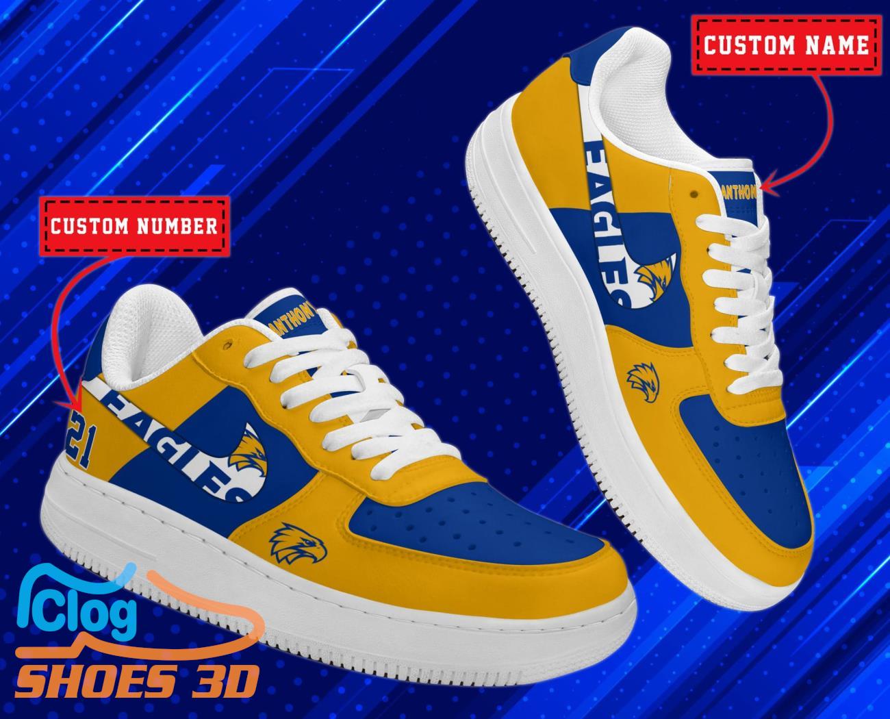 West Coast Eagles AFL Personalized Air Force Shoes For Men Women West Coast Eagles AFL Personalized Air Force Shoes For Men Women