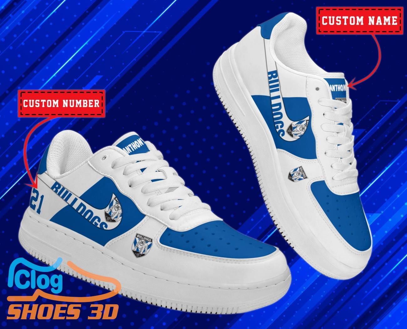 Western Bulldogs AFL Personalized Air Force Shoes For Men Women Western Bulldogs AFL Personalized Air Force Shoes For Men Women