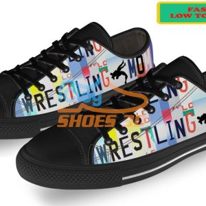 Wrestling Mom Fashion Low Top Shoes Product Photo 2