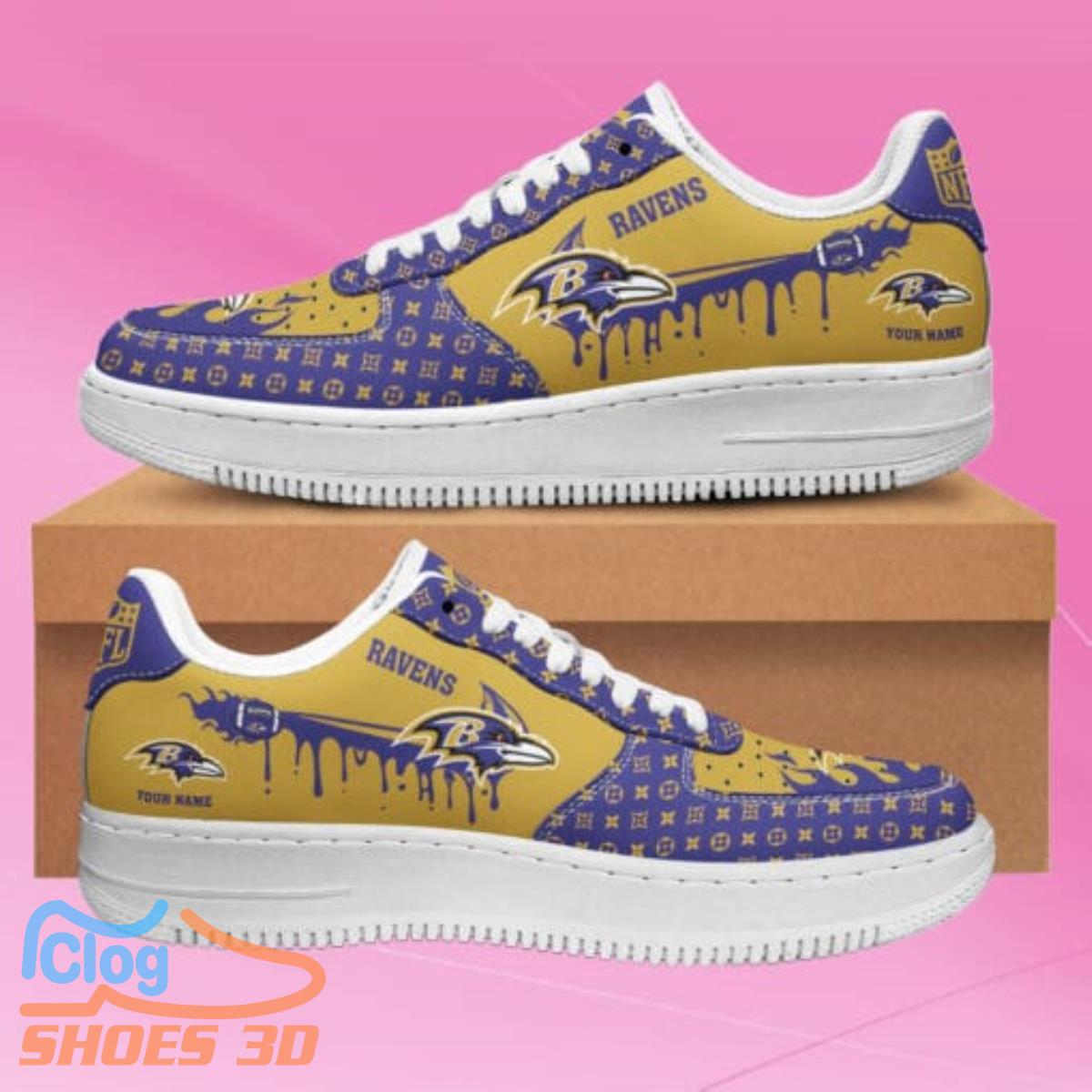 Baltimore Ravens Air Force Shoes Best Gift For Men And Women 3 Baltimore Ravens Air Force Shoes Best Gift For Men And Women Product Photo 1