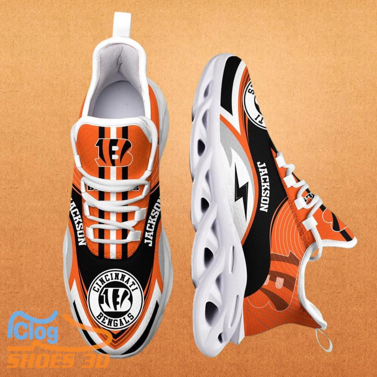 Cincinnati Bengals NFL Max Soul Shoes Custom Name, Sneakers Hot Trending Personalized Gifts For NFL Fans 7PP Cincinnati Bengals NFL Max Soul Shoes Custom Name, Sneakers Hot Trending Personalized Gifts For NFL Fans 7PP