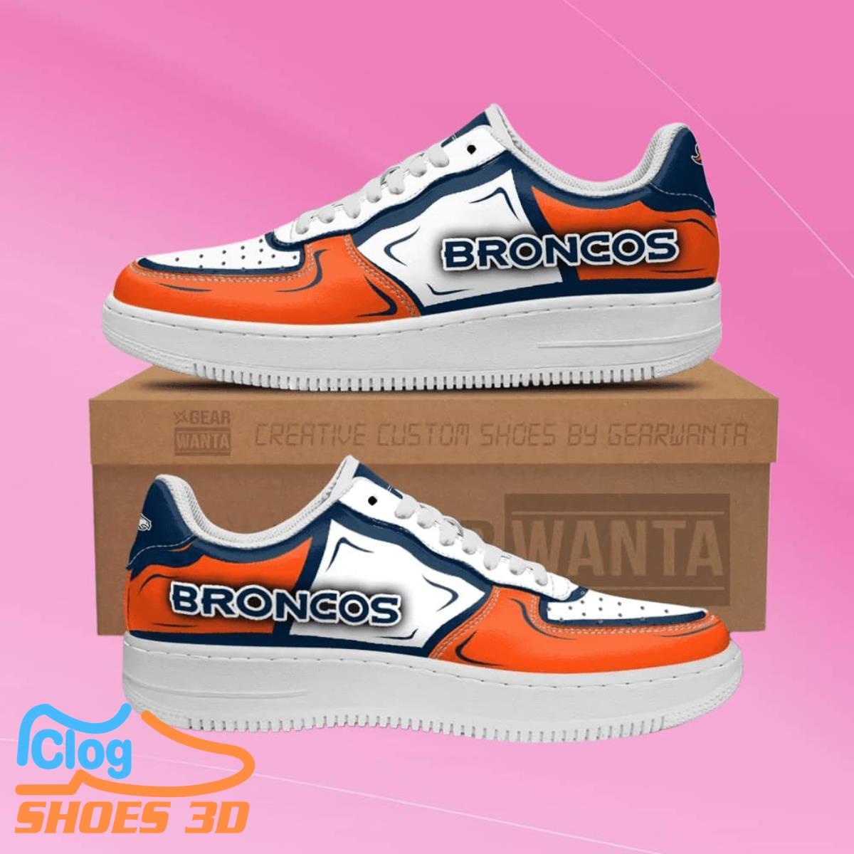 Denver Broncos Air Force Shoes Impressive Gift For Men And Women 3 Denver Broncos Air Force Shoes Impressive Gift For Men And Women Product Photo 1