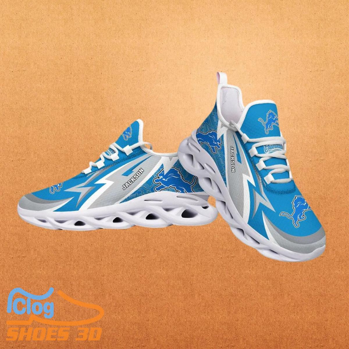 Detroit Lions NFL Max Soul Shoes Custom Name Special Gift For Men And Women 3 Detroit Lions NFL Max Soul Shoes Custom Name Special Gift For Men And Women Product Photo 1